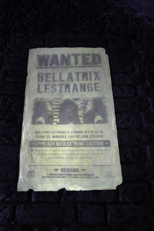 bellatrix wanted poster in knockturn alley