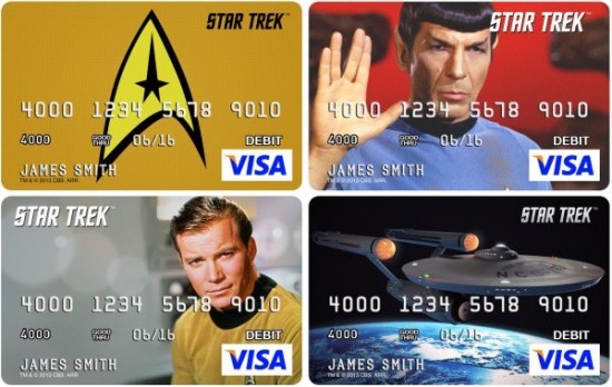 Special Edition 'Star Trek' Pre-Paid Debit Cards by VISA