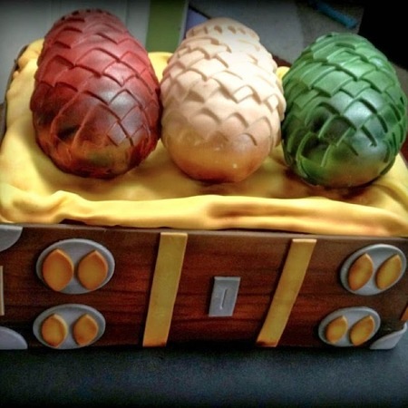 Game of Thrones Chest Of Dragon Eggs cake