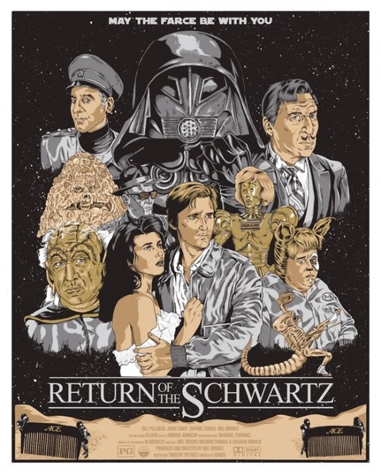 Timothy Pittides "Return of the Schwartz" Spaceballs Poster at NYCC