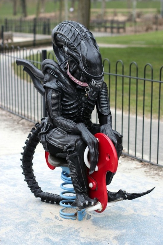 Alien in the park