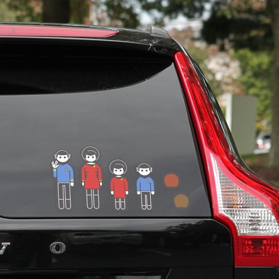 Star Trek Family Car Decals