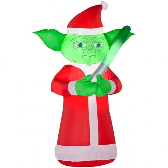 Star Wars Yoda Lighted Inflatable Christmas Santa