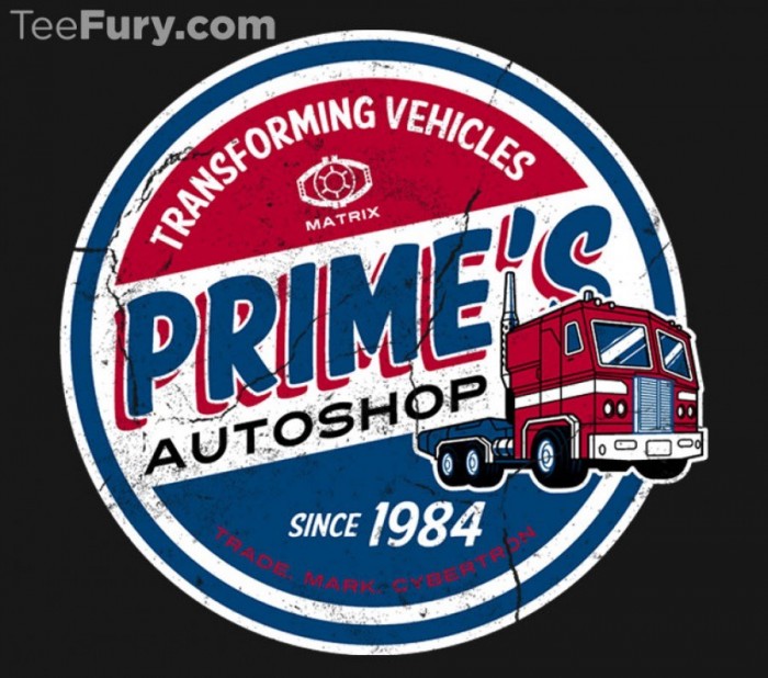 Prime's Autoshop t-shirt