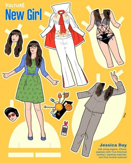 New Girl Paper Dolls