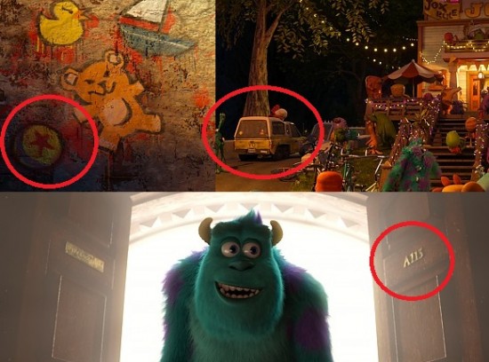 Monsters University easter eggs