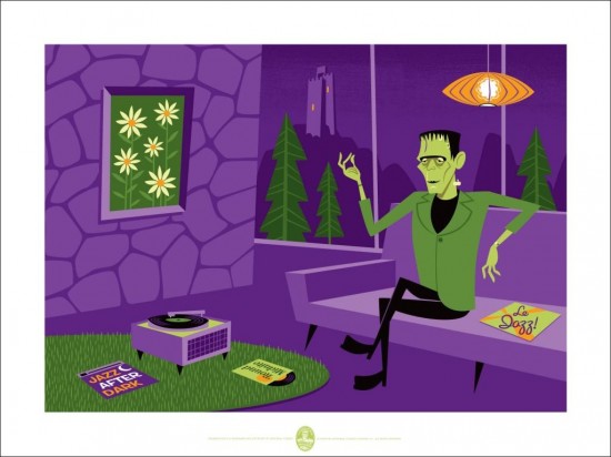 Dark Hall Mansion's Shag Universal Monsters prints