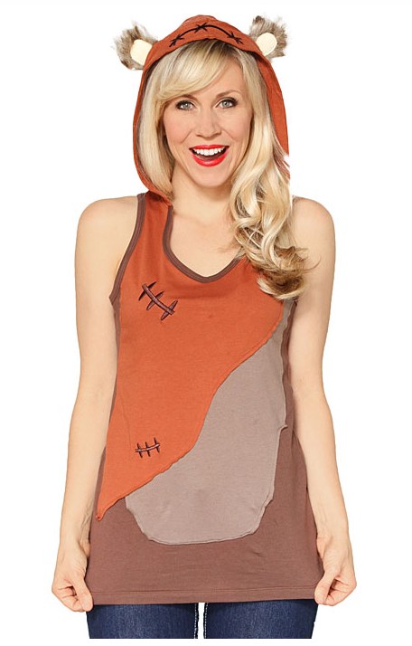 Star Wars Ewok Ladies Hooded Tank Top