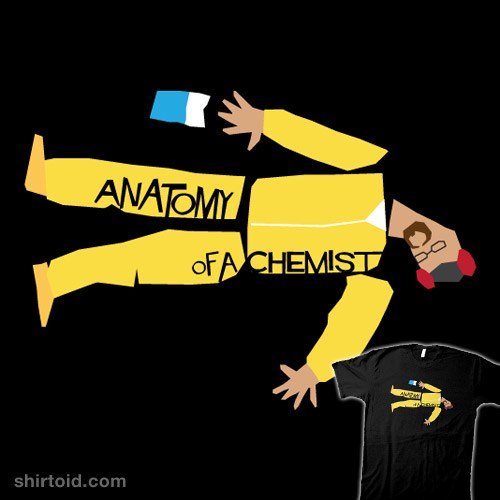 Anatomy of a Chemist t-shirt