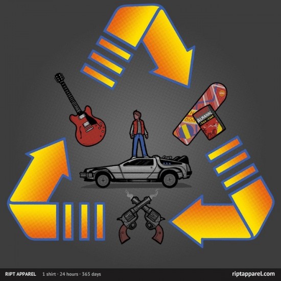 Back to the Future-inspired design "Through Time"