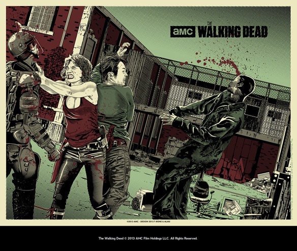 Walking Dead 'Maggie and Glenn' Art Print
