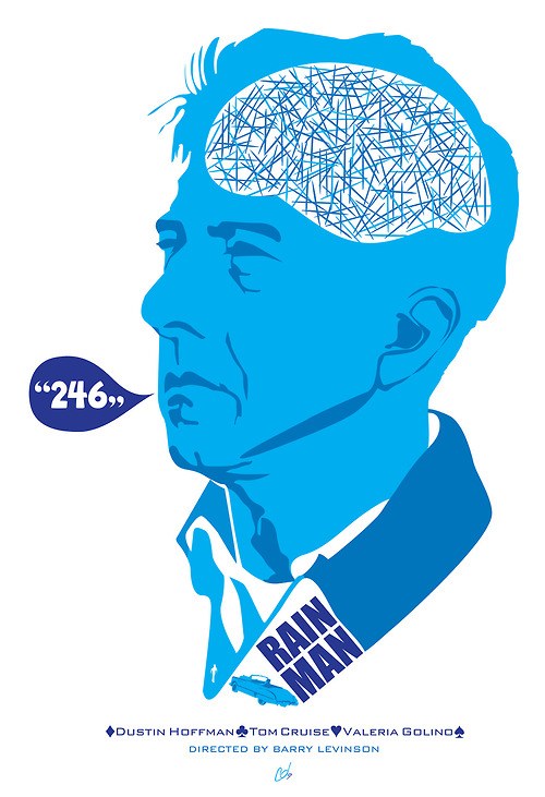 Rain Man poster by Cutestreak Designs