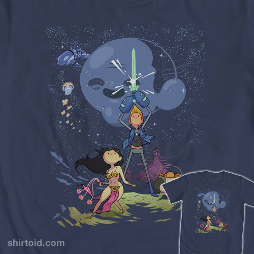 Bravest Warriors in the style of Star Wars t-shirt