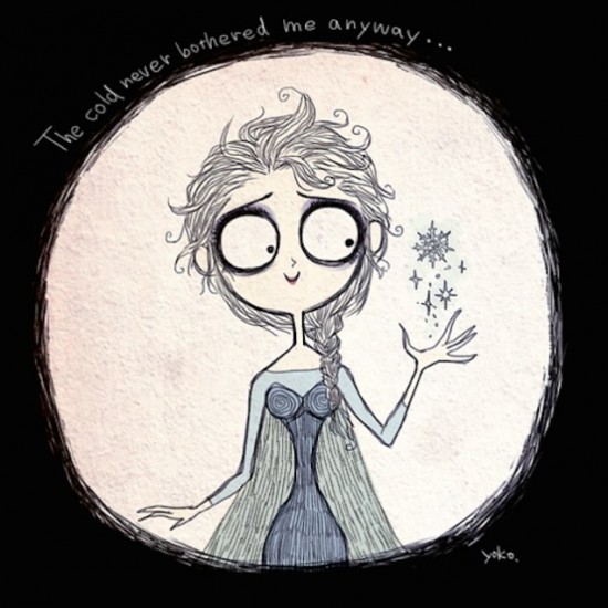 What Frozen would have looked like if Tim Burton made it