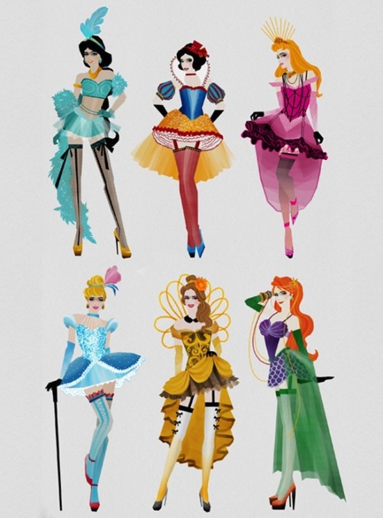 The Disney Princesses With a 