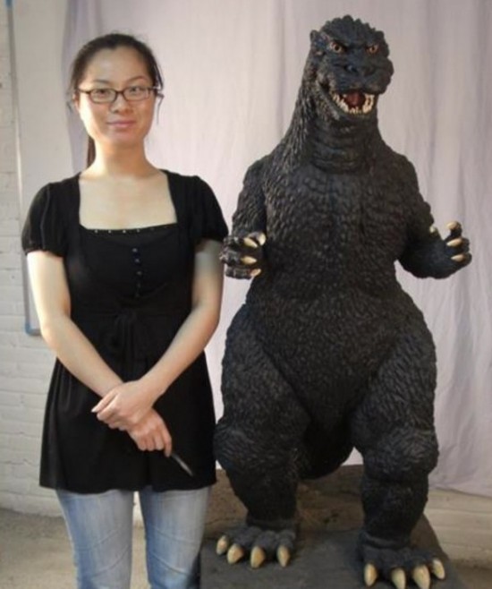 Life-Size Godzilla "Kawakita" Statue