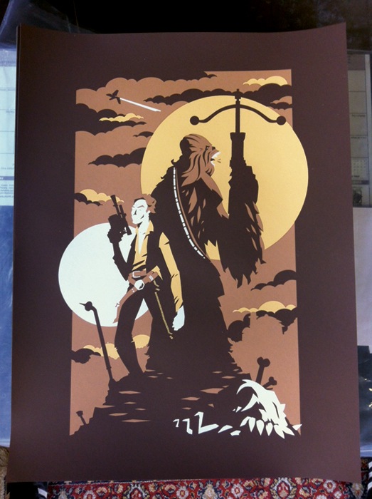 The Scoundrel & The Wookie print
