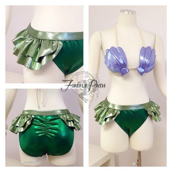 A Stylish And Shimmery Ariel Bikini