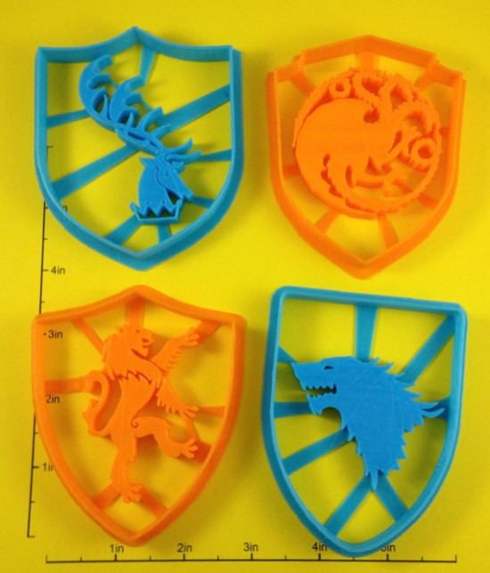 Game of Thrones Sigil Cookie Cutter Set