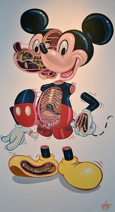 Street Artist Nychos Dissects Disney in 