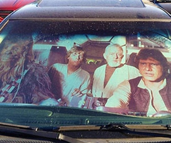 Millennium Falcon Vehicle Sun Reflector