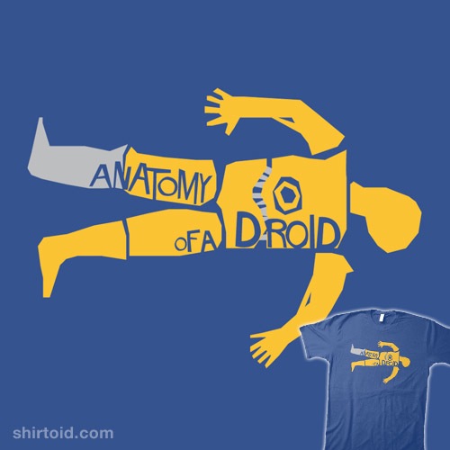 Anatomy of a Droid t-shirt