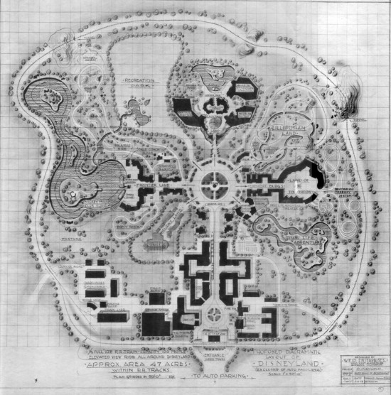 Disneyland proposed map