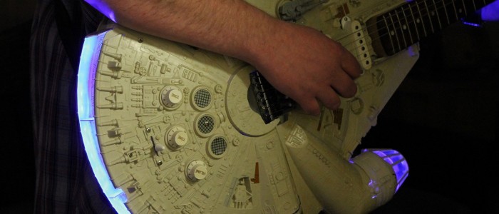 Rebel Bass: Star Wars guitars with Millennium Falcon bodies