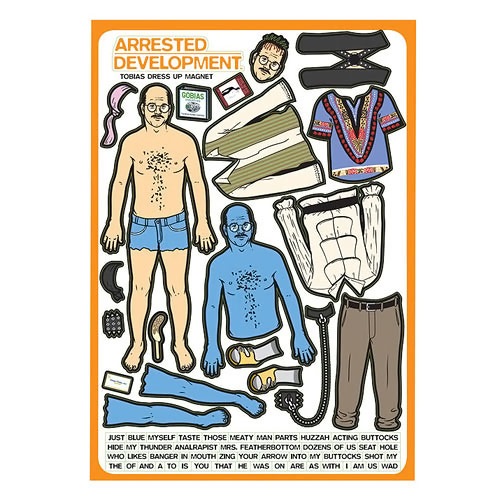 Arrested Development Tobias Funke Magnet Set