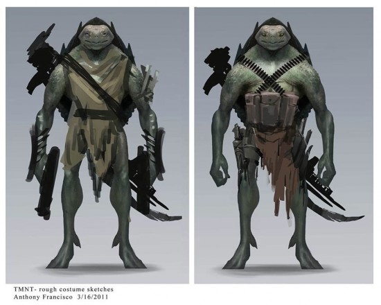 Unused Teenage Mutant Ninja Turtles Designs