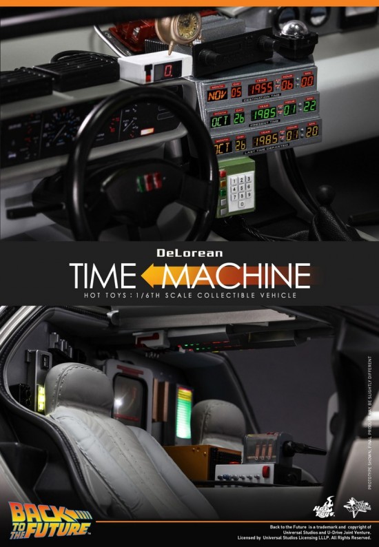 1/6th Scale Hot Toys DeLorean Time Machine from Back to the Future