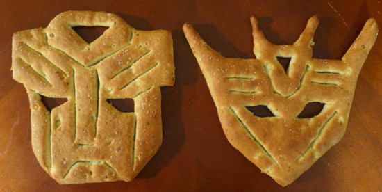 Transformers pull-apart bread