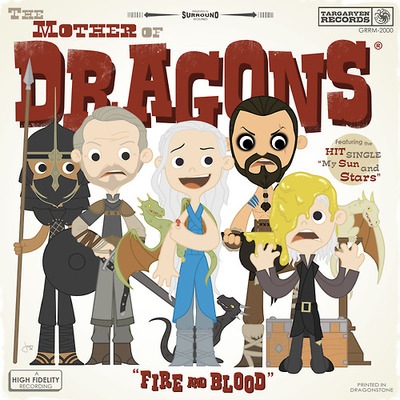 Joey Spiotto "Mother of Dragons" print inspired by Game of Thrones