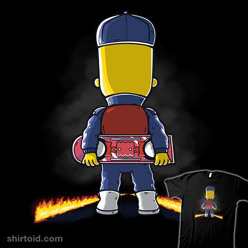 Bart to the Future t-shirt