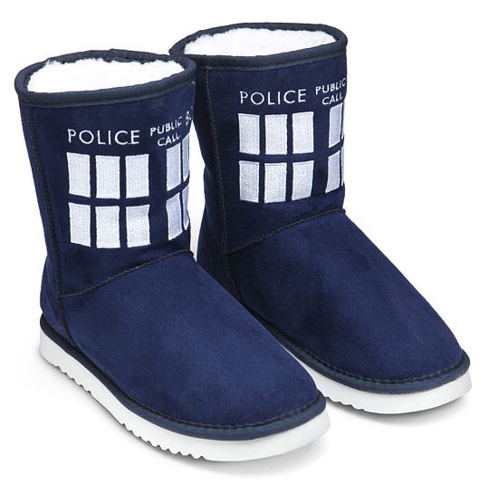 Doctor Who TARDIS Boot Slippers