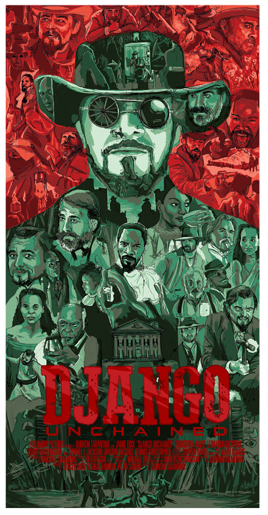 Django Unchained poster by Matthew Brazier