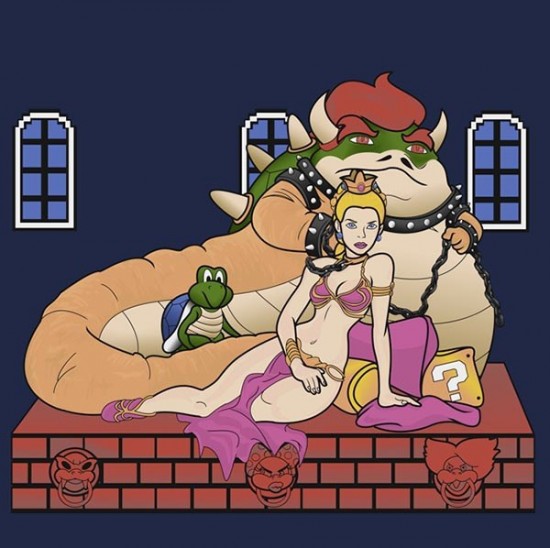 Bowser The Hutt Has Captured Princess Peach! T-Shirt