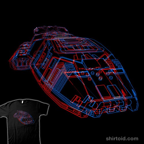 Classic Galactica 3D t-shirt
