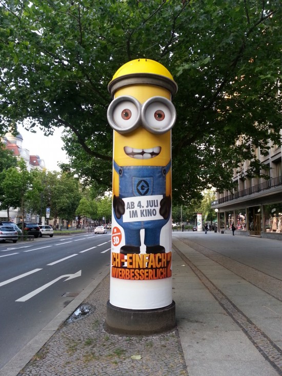 Despicable Me 2 ad in Berlin, Germany