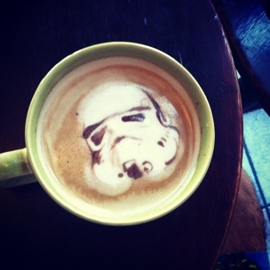 Amazing Stormtrooper Latte Art