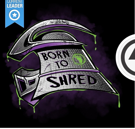 TMNT-inspired design "Born to Shred"