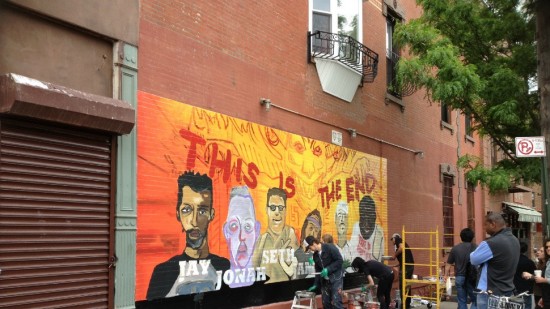 James Franco Painted a Mural in Williamsburg