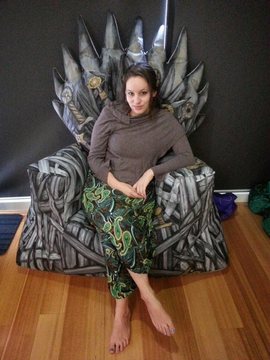 Homemade Game Of Thrones Iron Throne Beanbag Chair
