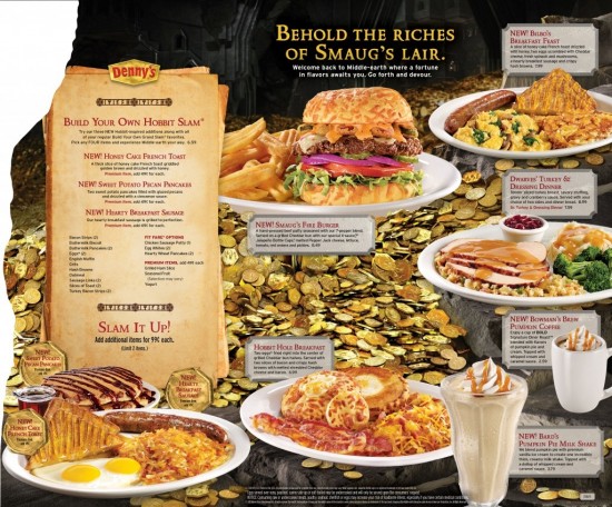 Denny's new Hobbit menu