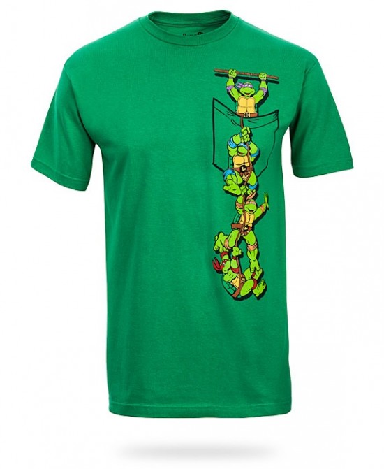 Teenage Mutant Ninja Turtles Climbing Up Your Shirt