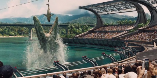 Jurassic World water dinosaur possibly a Mosasaurus