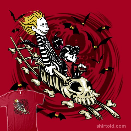 Calvydia and Beetlehobbes t-shirt