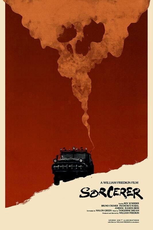 Sorcerer poster by Jay Shaw for the Alamo Drafthouse.