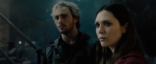 Avengers: Age of Ultron: Ultron, Scarlet Witch and Quicksilver stand in the wreckage of a lab