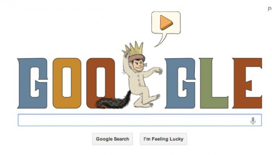 Google Doodle Goes 'Where The Wild Things Are'